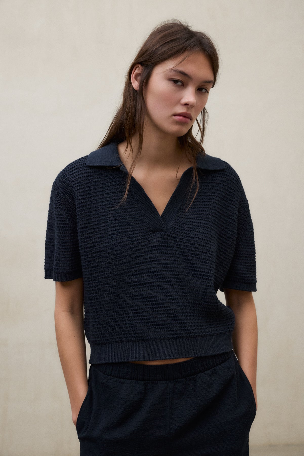 jersey-ecoalf-anna-azul-marino-55-algod-n-org-nico-fit-relajado-mujer image 2