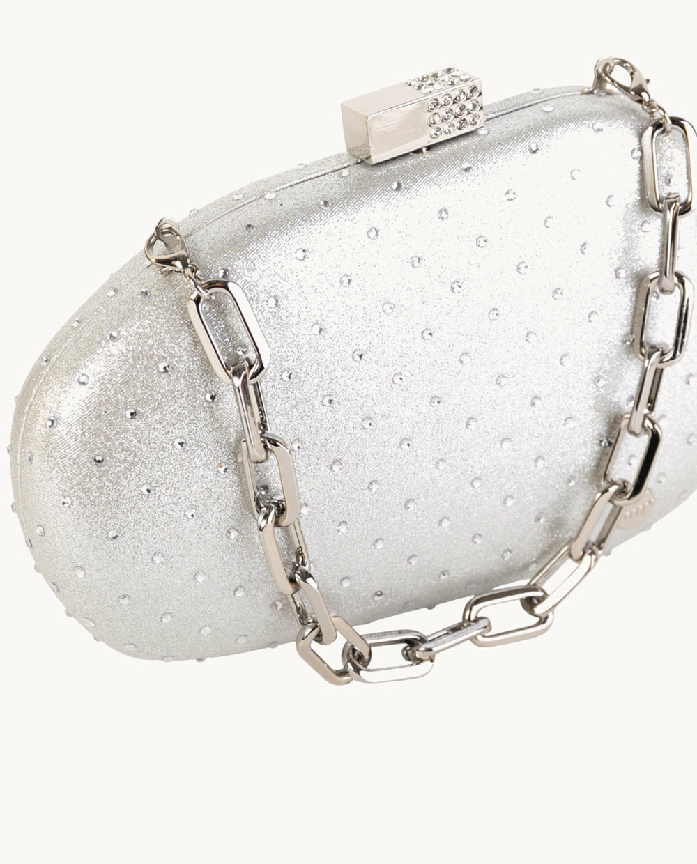 kbas-clutch-de-piel-sint-tica-fiesta-laurel-color-plata-bolso-de-mano-y-bandoler image 4