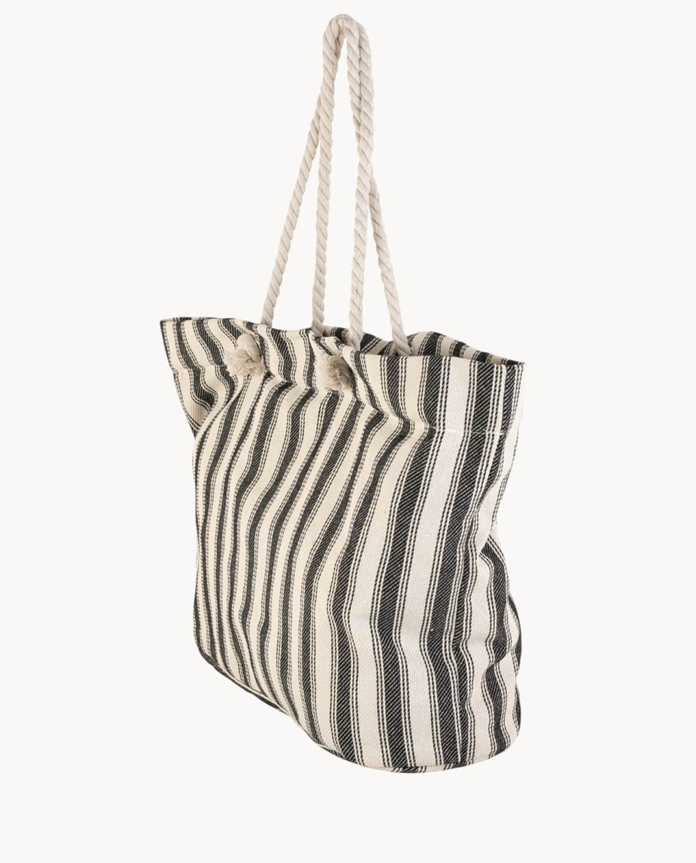 bolso-de-playa-de-lona-kbas-con-cremallera-color-negro image 4