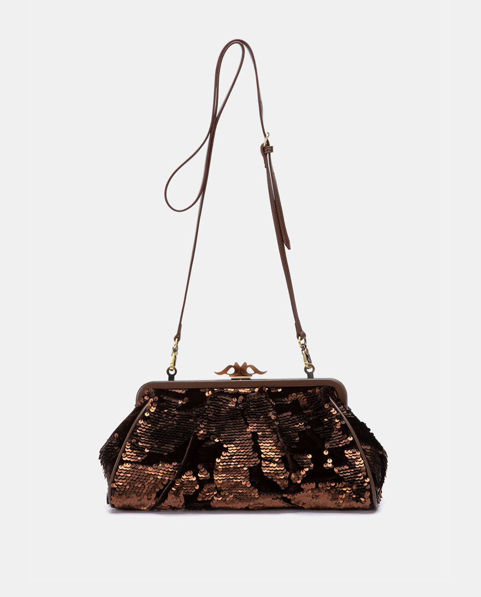 abbacino-bolso-fiesta-lentejuelas-marr-n-vintage-boquilla image 6