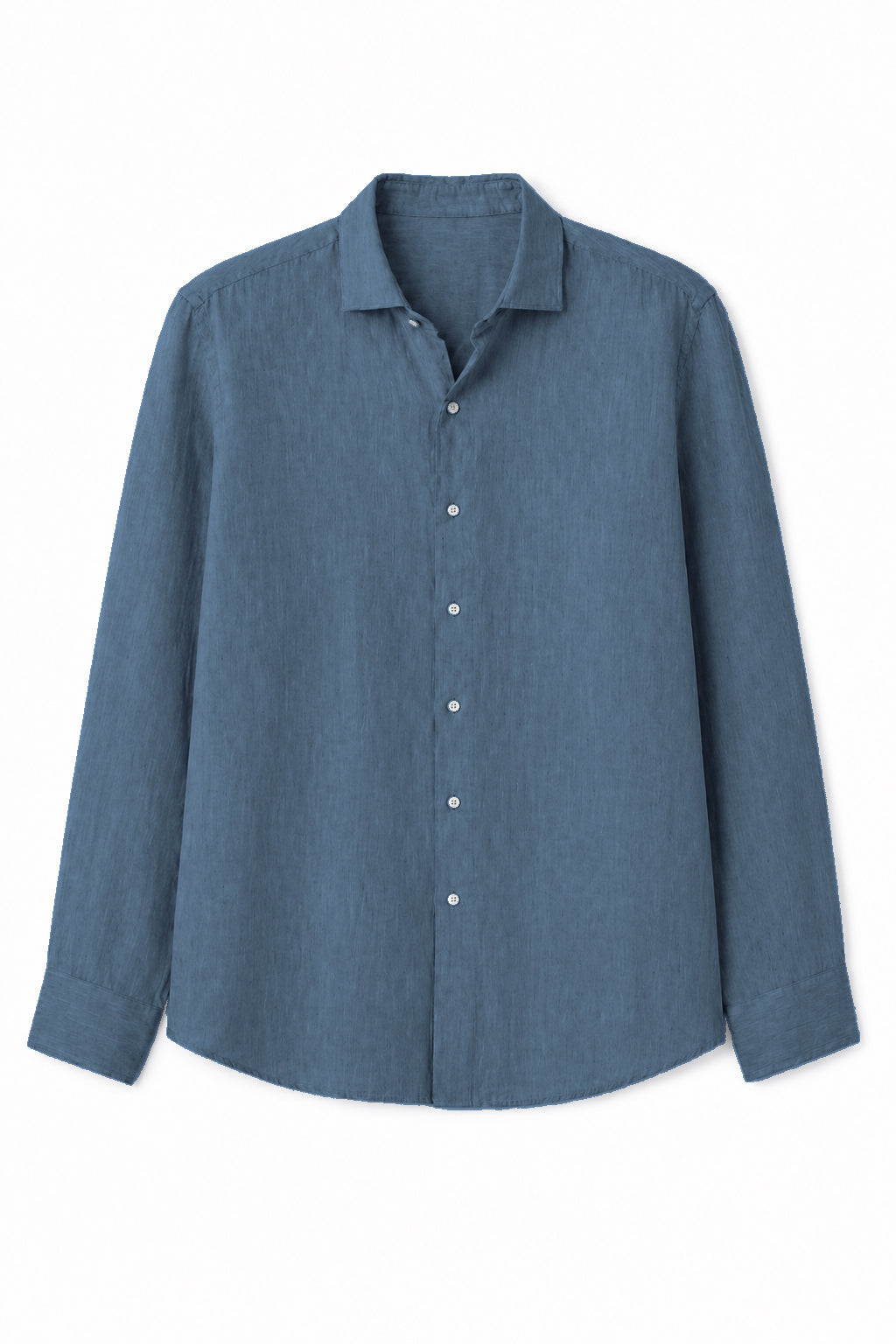 ecoalf-camisa-alfredo-de-lino-azul-de-hombre-100-lino-fit-regular image 4