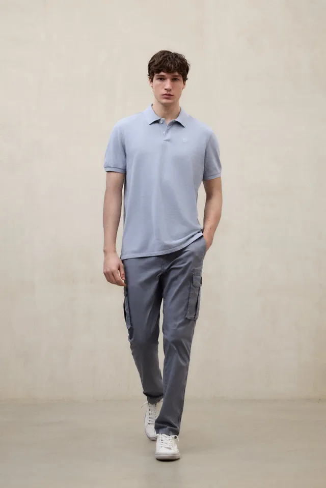 polo-piqu-ecoalf-tedan-azul-para-hombre-100-algod-n-reciclado-fit-regular-estamp image 1
