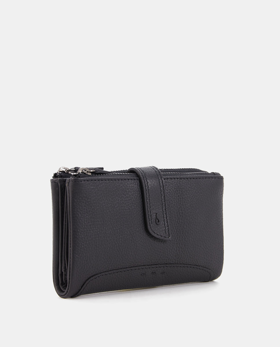 abbacino-cartera-mediana-piel-negra-vacuna-premium image 4