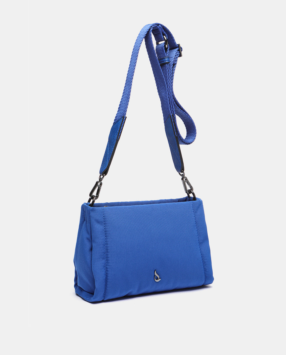 abbacino-bolso-hombro-nylon-azul-con-maxi-cadena image 6