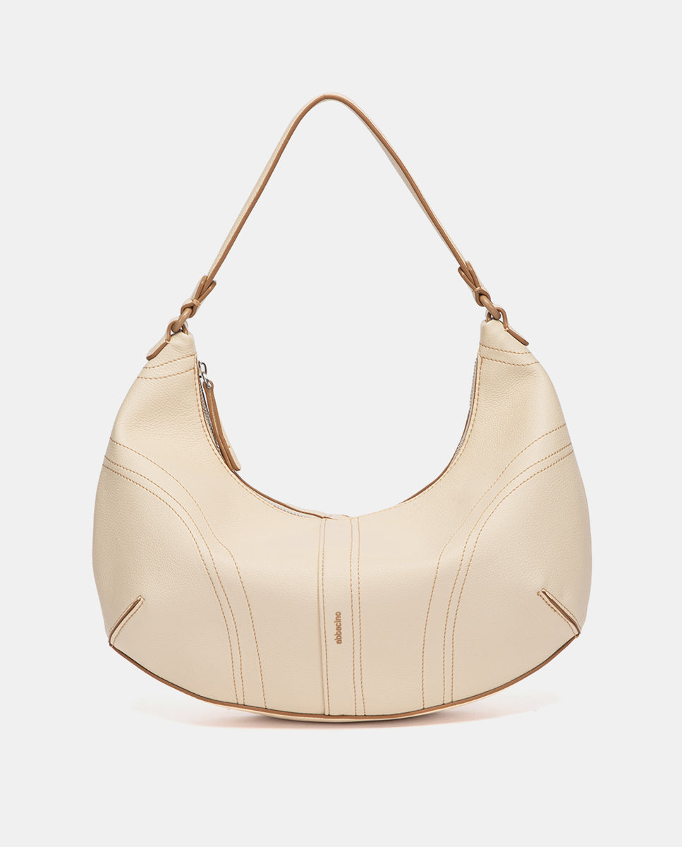 bolso-de-hombro-peque-o-beige-abbacino-de-materiales-reciclados image 1