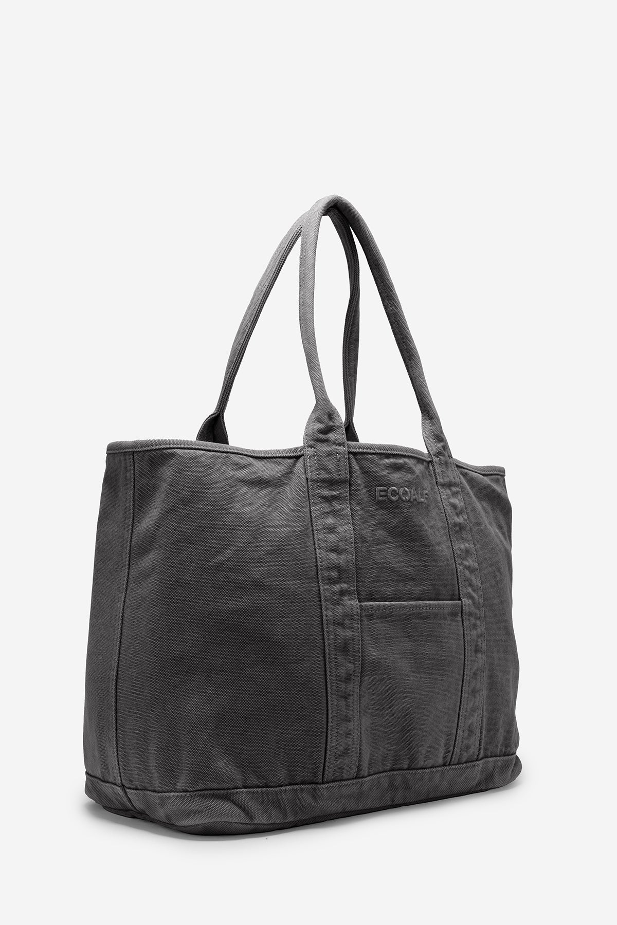 ecoalf-bolso-mediano-palms-gris-de-mujer-100-algod-n-reciclado-efecto-garment-dy image 2