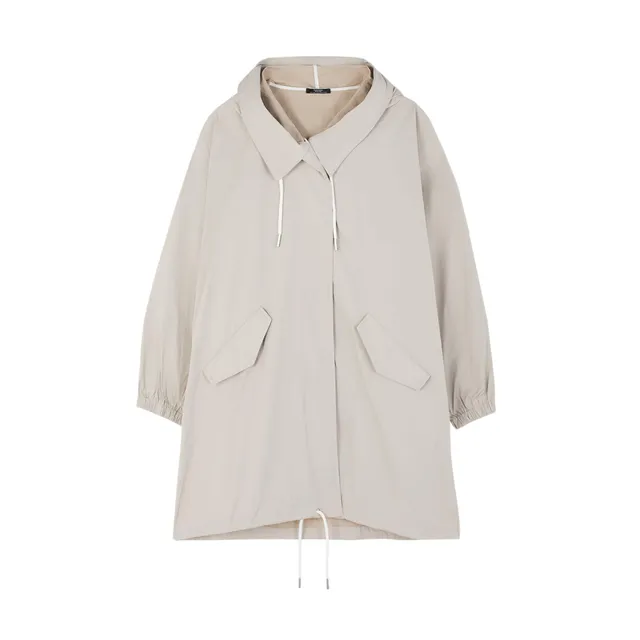 parfois-chaqueta-ligera-con-capucha-beige-mujer image 1