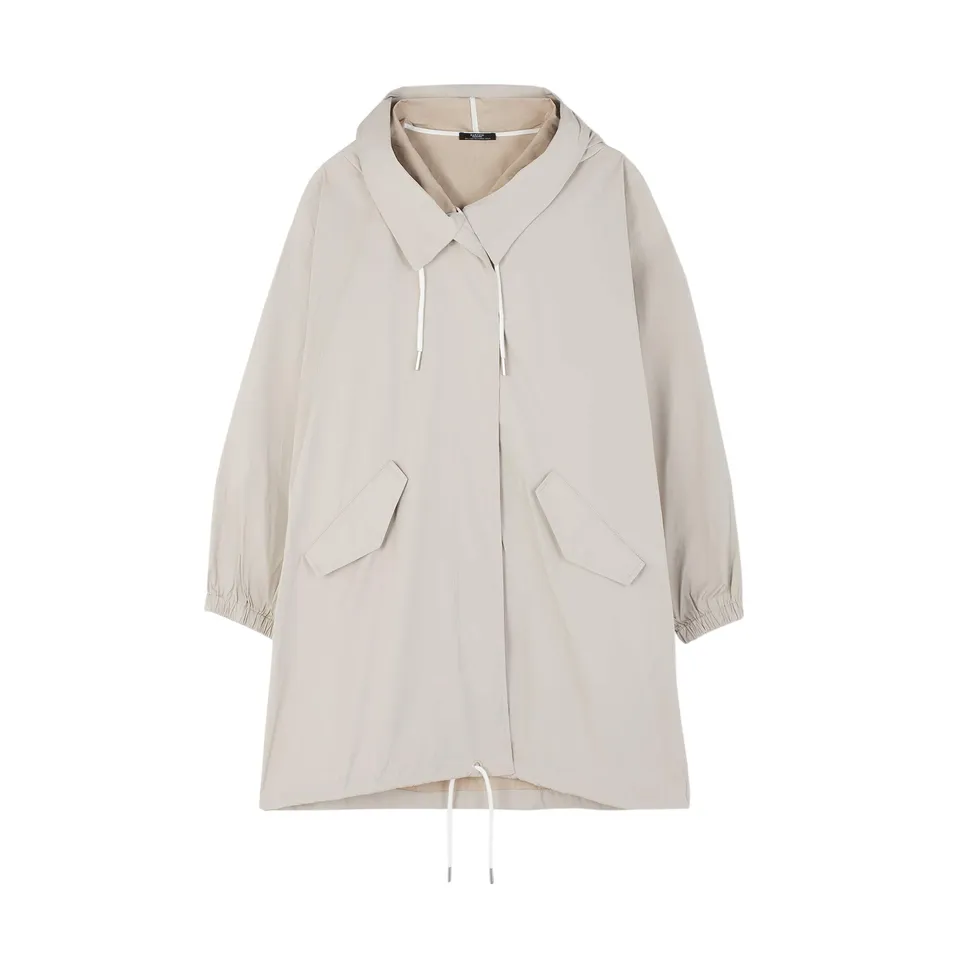 parfois-chaqueta-ligera-con-capucha-beige-mujer image 1