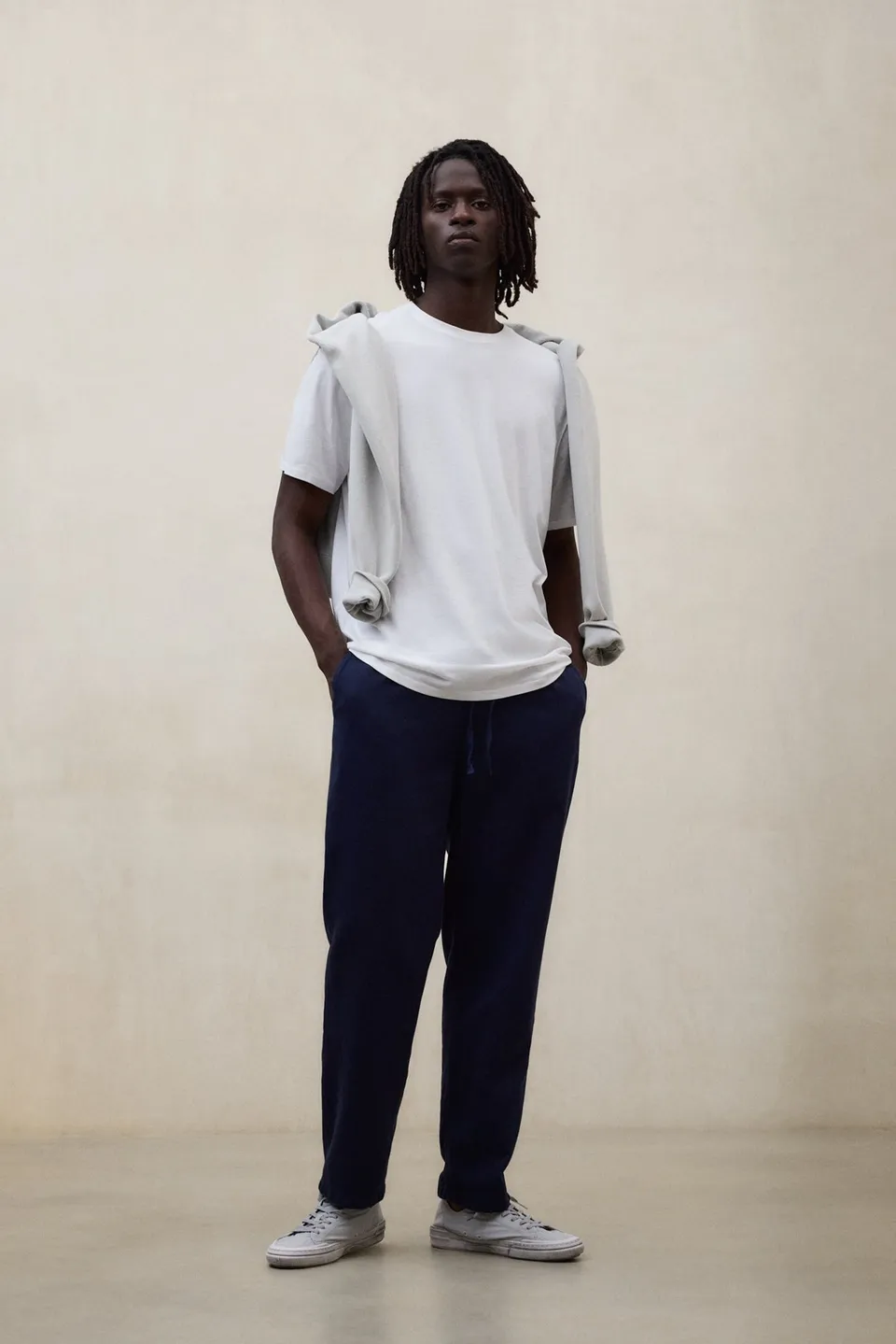 ecoalf-pantalones-gina-azul-marino-de-algod-n-org-nico-para-hombre image 1