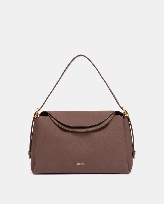 abbacino-bolso-hombro-marr-n-materiales-reciclados image 1