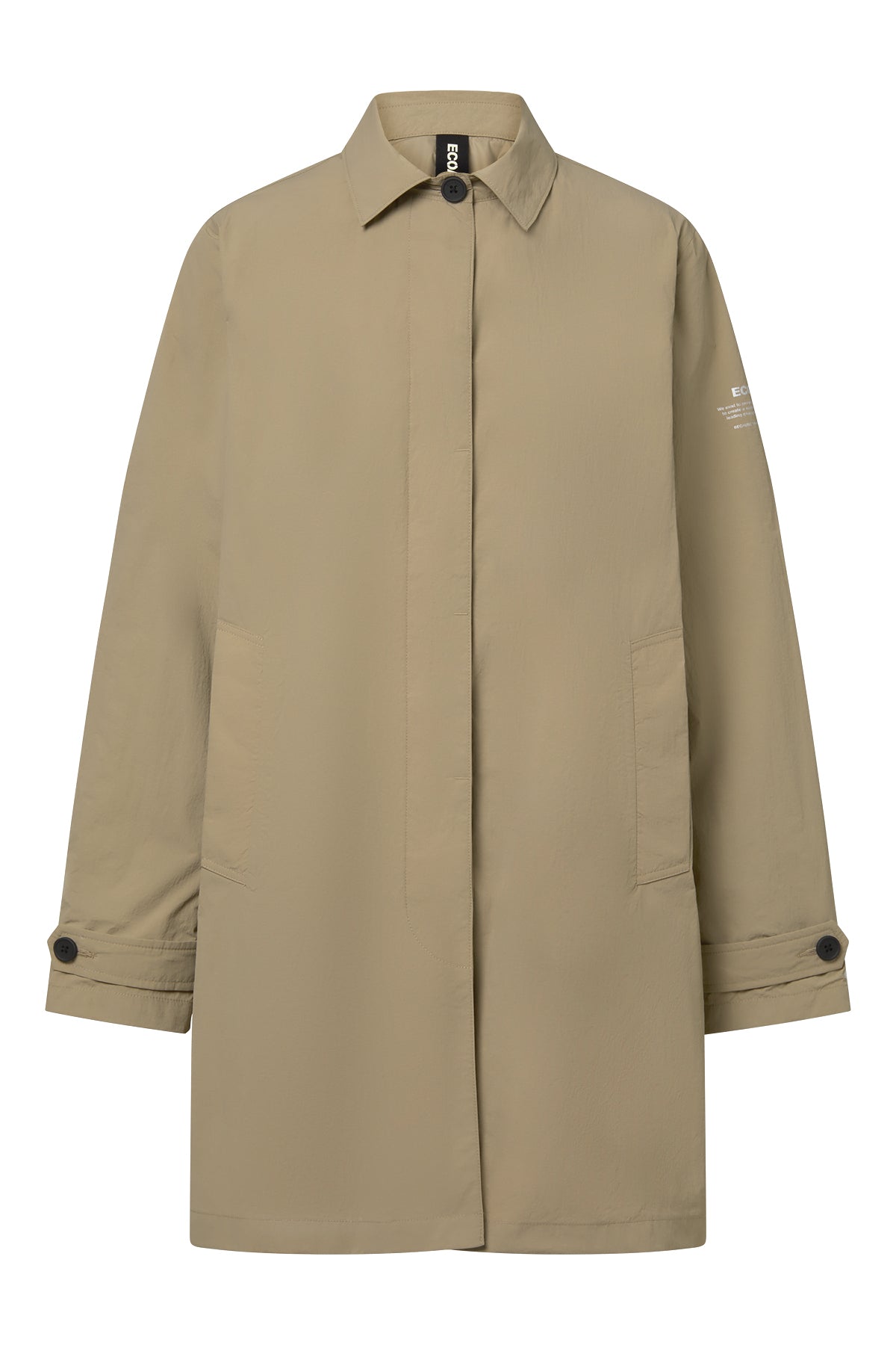 gabardina-packable-verne-beige-de-mujer-ecoalf image 7
