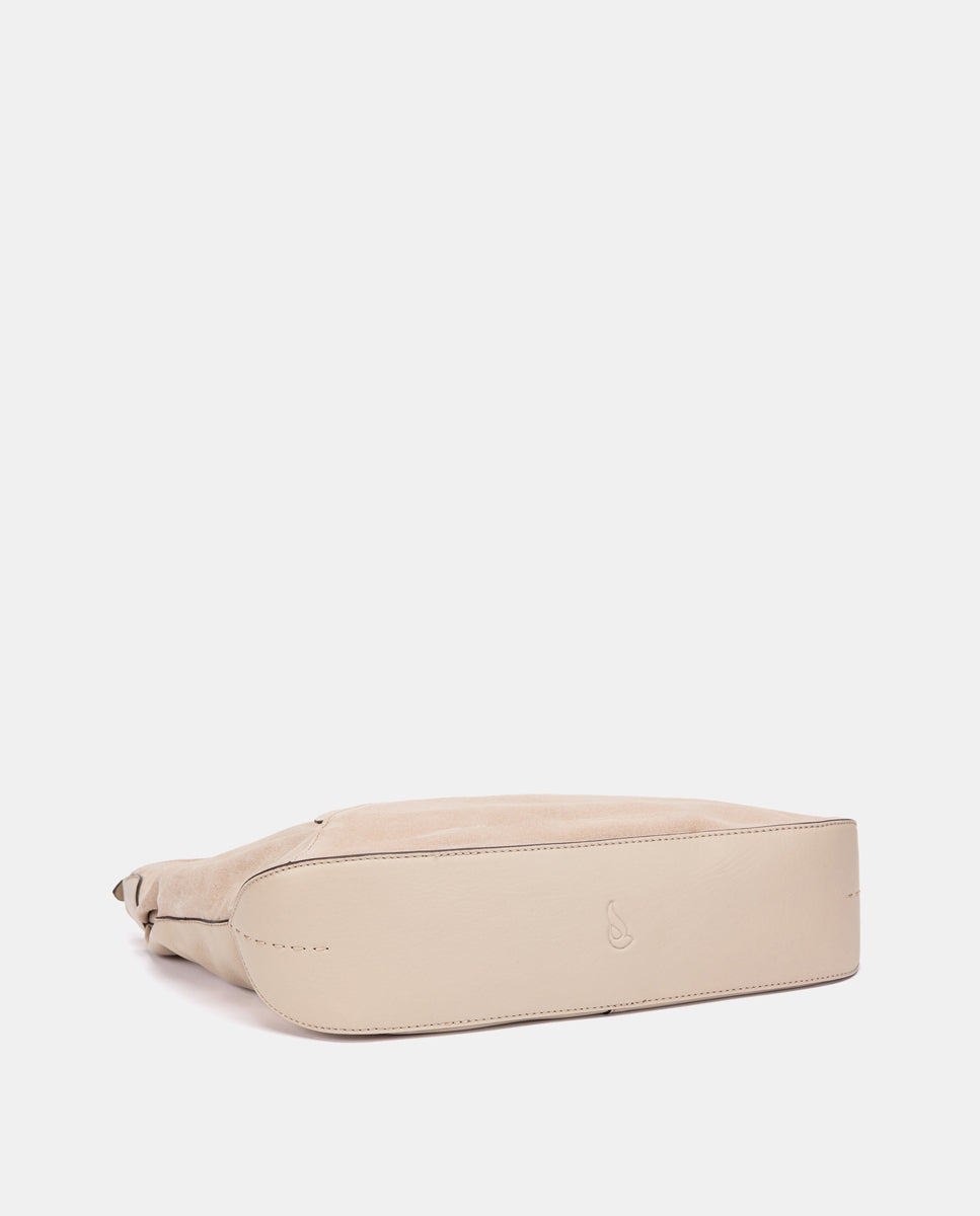 bolso-de-hombro-abbacino-hobo-beige-en-piel-y-serraje image 4
