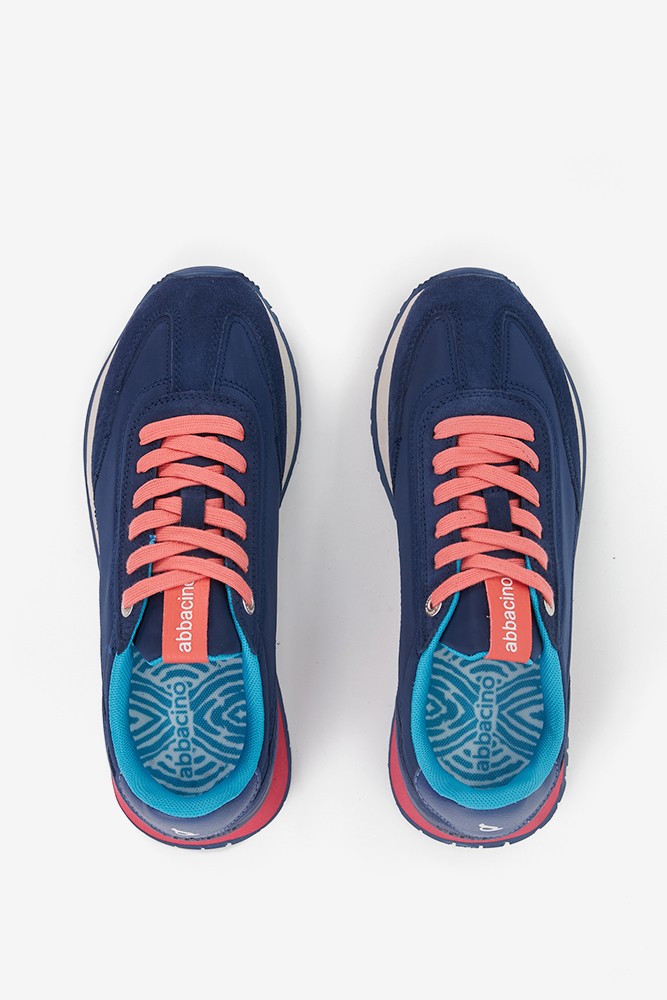 abbacino-zapatilla-mujer-azul-piel-y-tejido-urbana image 8