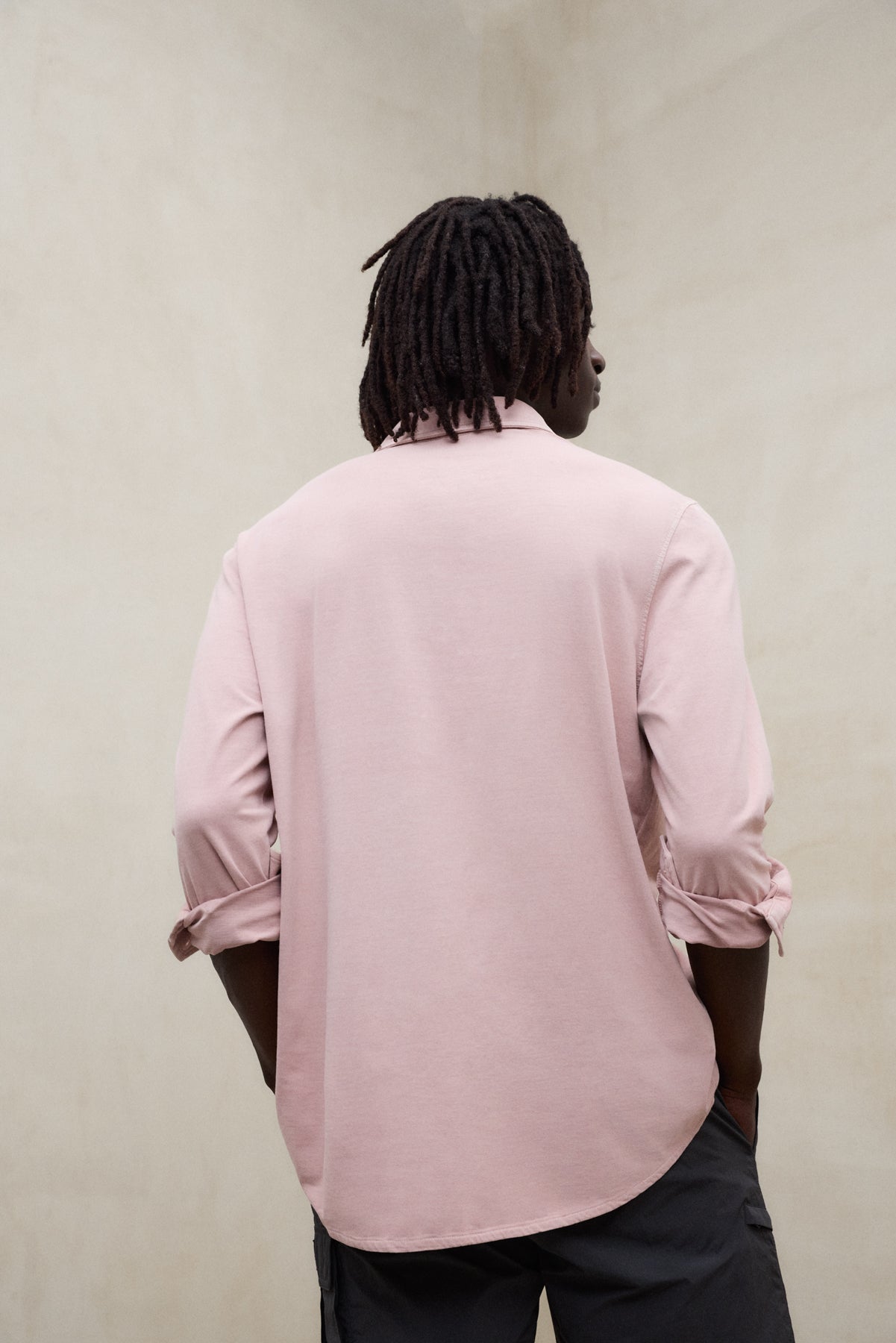 camisa-ecoalf-will-rosa-para-hombre image 3