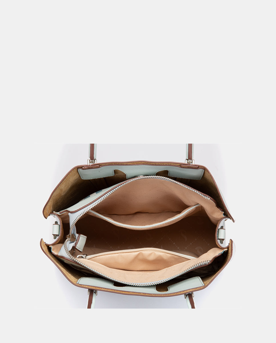 abbacino-bolso-de-mano-azul-shopper-reciclado image 6