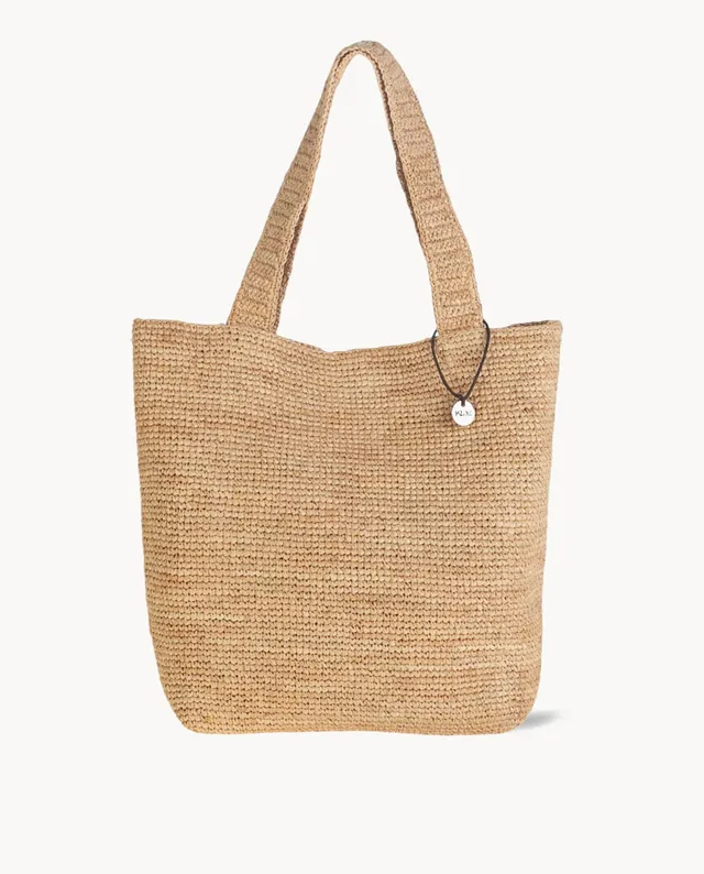 kbas-bolso-tote-de-rafia-natural-cierre-magn-tico-35-x-16-x-25-cm image 1