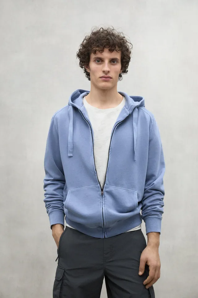 ecoalf-sudadera-rena-azul-de-hombre-cremallera-algod-n-reciclado-fit-regular image 1