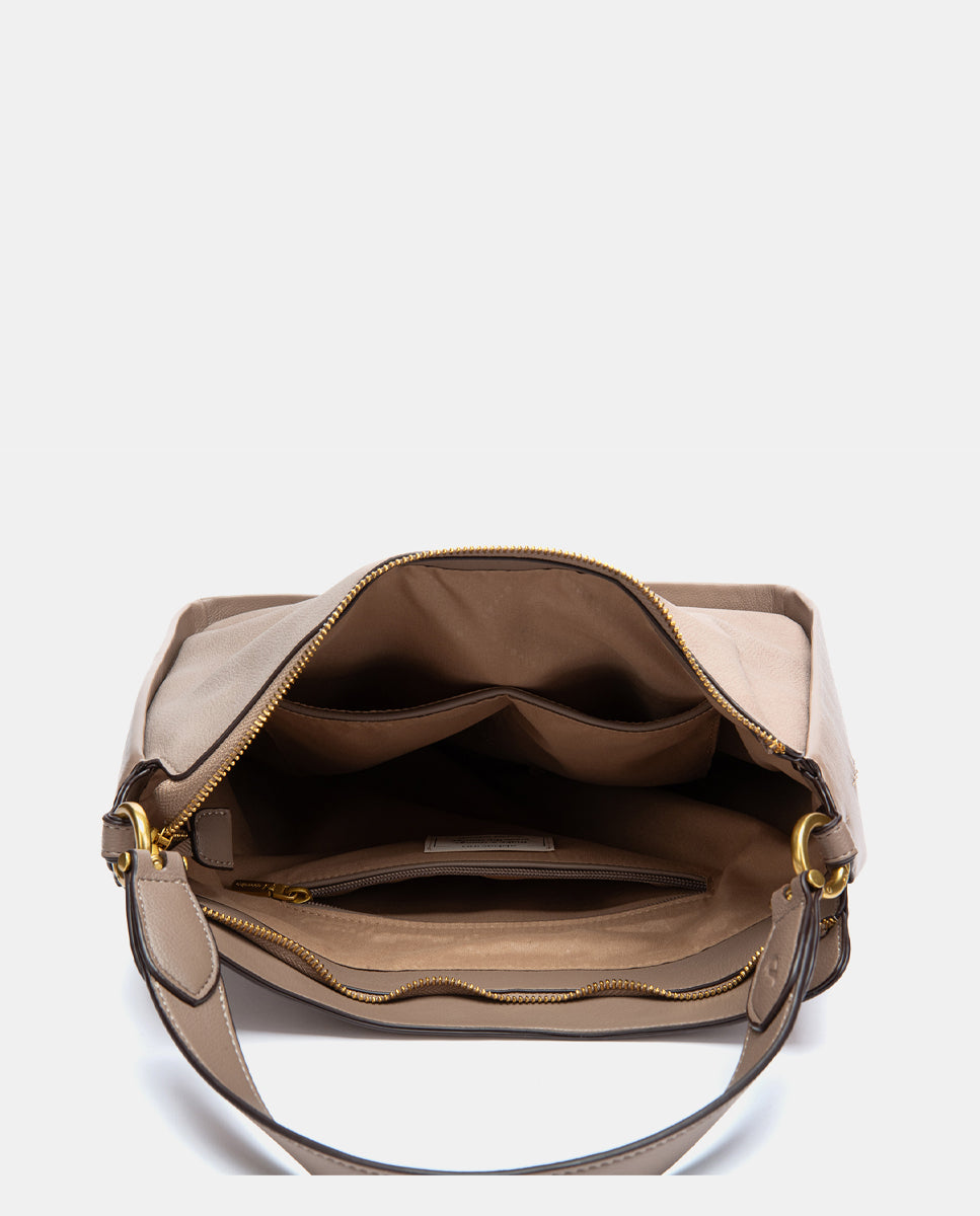 abbacino-bolso-de-hombro-beige-en-materiales-reciclados image 5