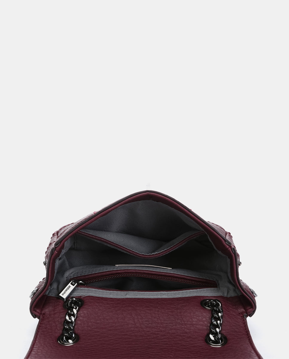 bolso-hombro-abbacino-burdeos-reciclado-cuadros-bordados image 6