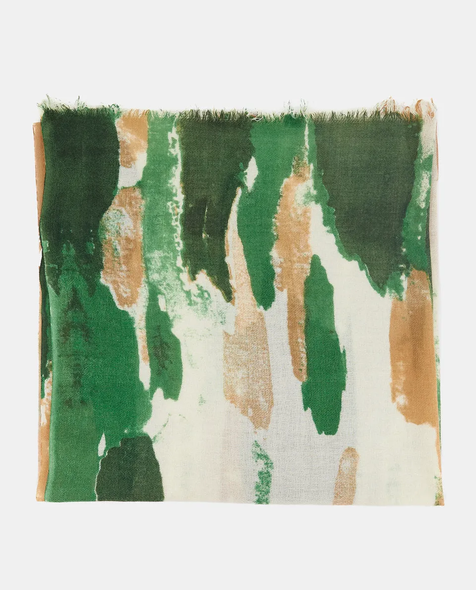 abbacino-pa-uelo-de-lana-estampado-abstracto-verde image 1