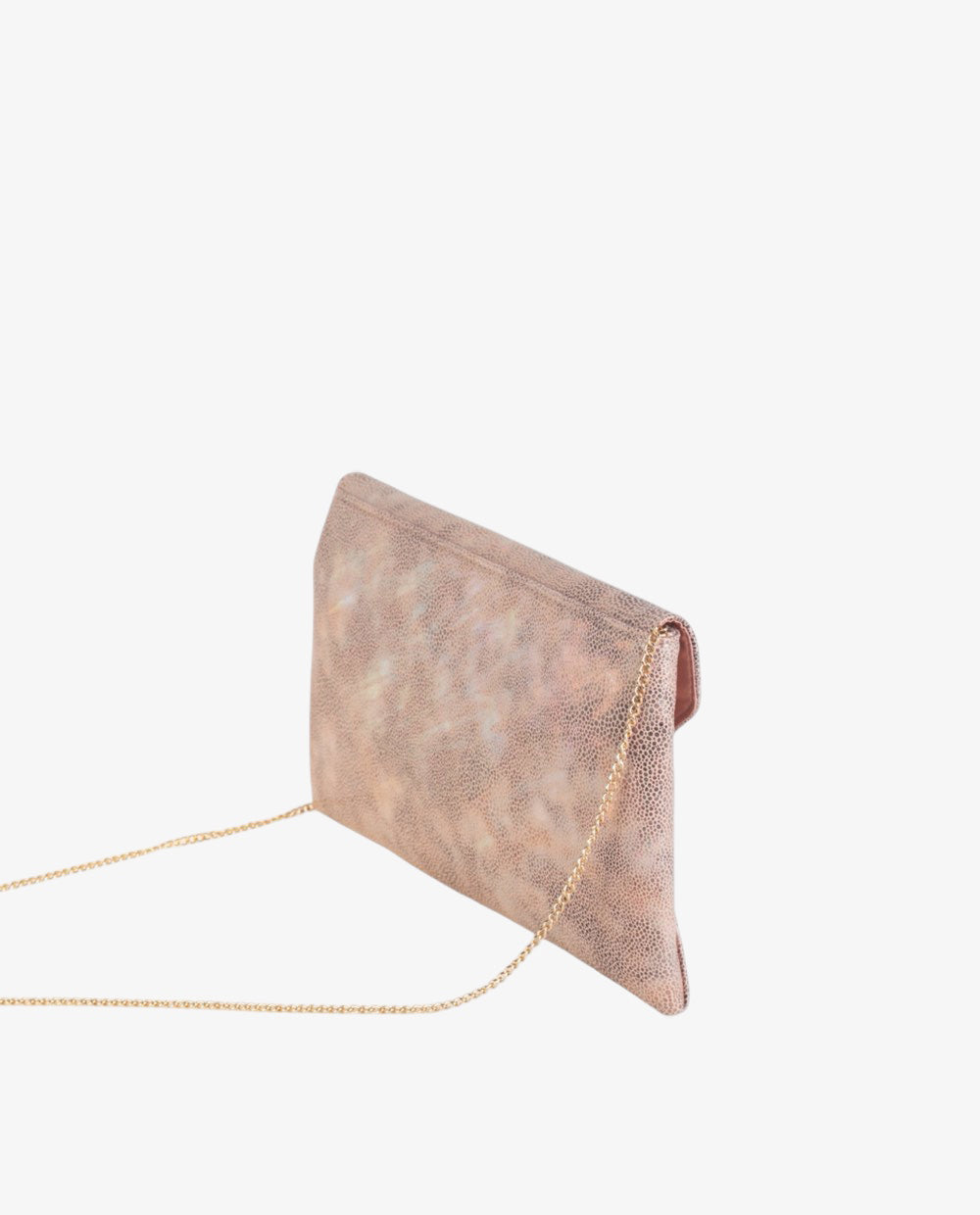 cartera-de-fiesta-kbas-caelum-nude-metalizado-con-cadena image 4