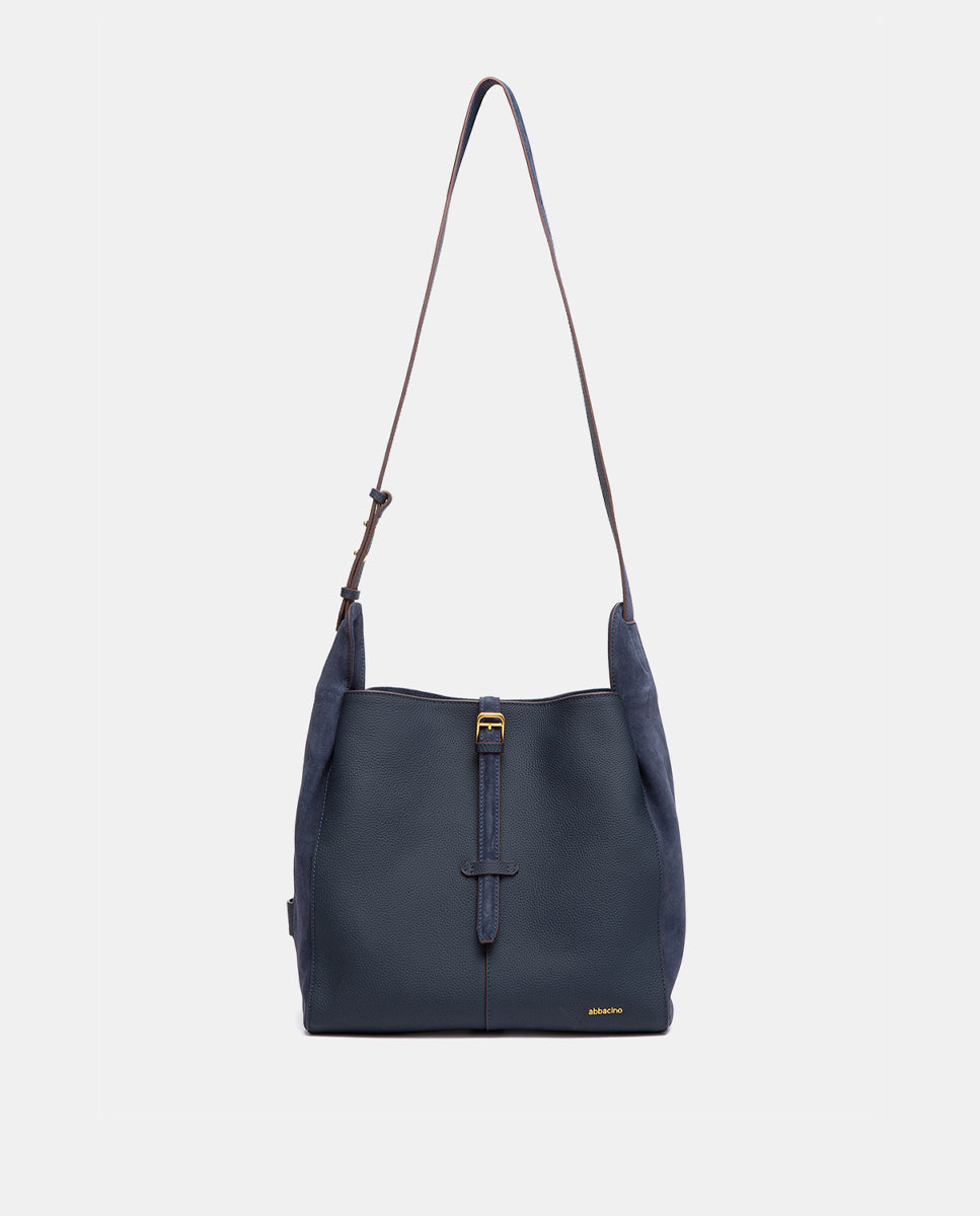 bolso-de-hombro-abbacino-piel-y-serraje-azul image 5