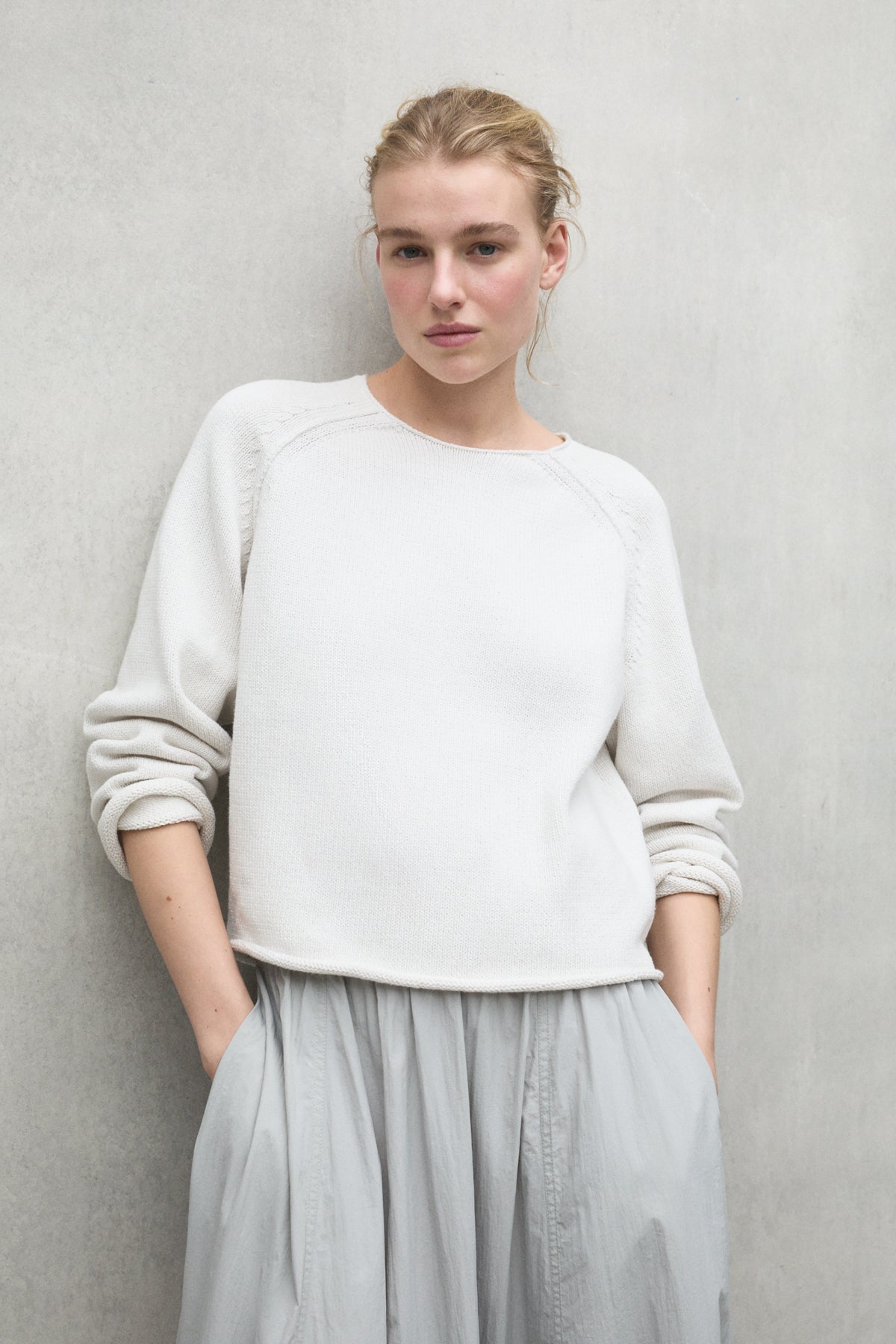 jersey-lamo-gris-claro-de-ecoalf-para-mujer-100-algod-n-reciclado-fit-holgado-pu image 2
