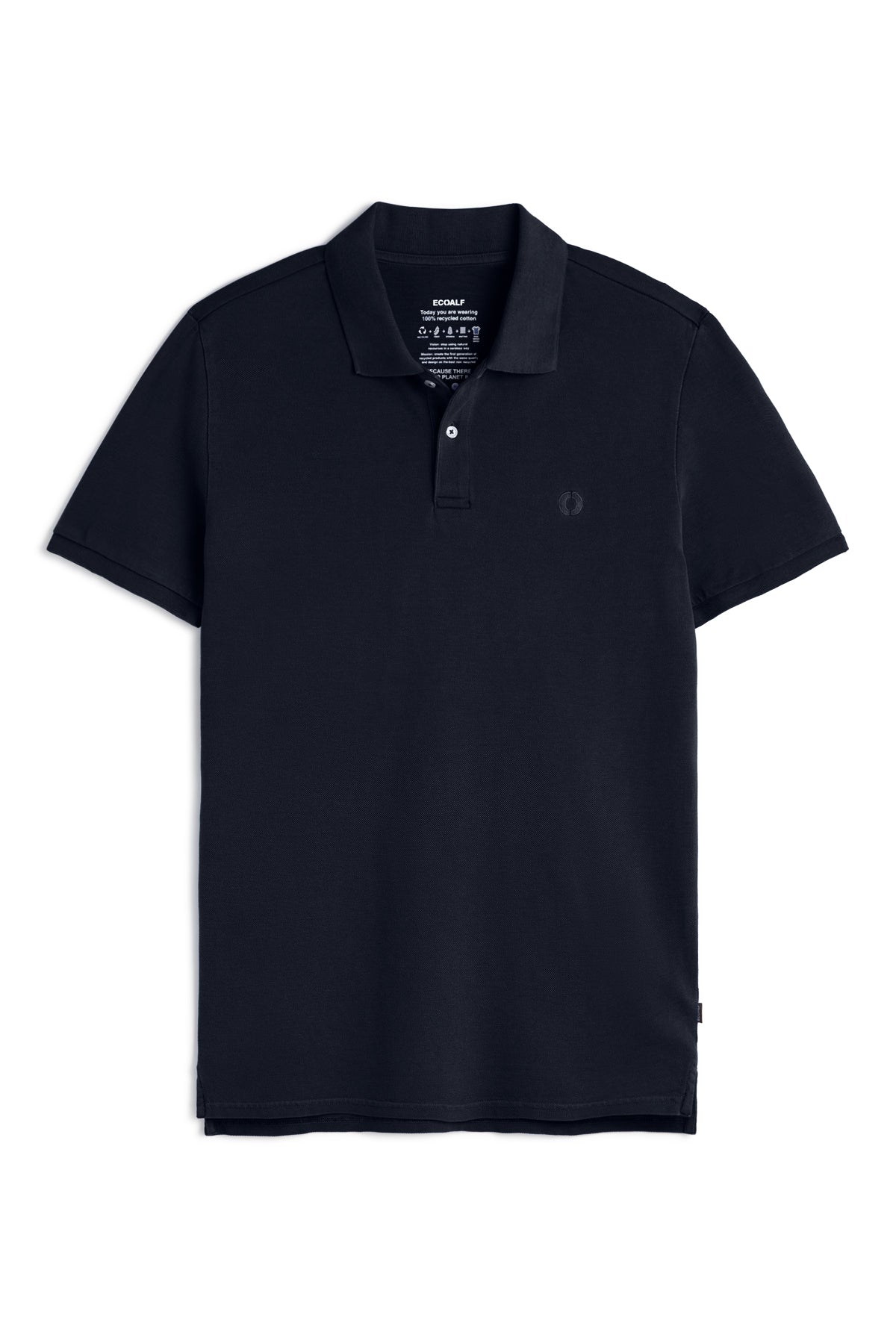 polo-ecoalf-tedan-azul-marino-de-piqu image 7