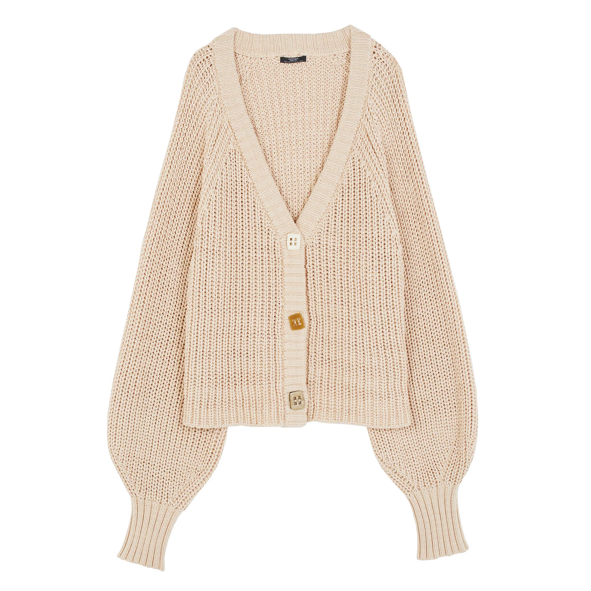 parfois-chaqueta-de-punto-manga-abullonada-mujer image 1