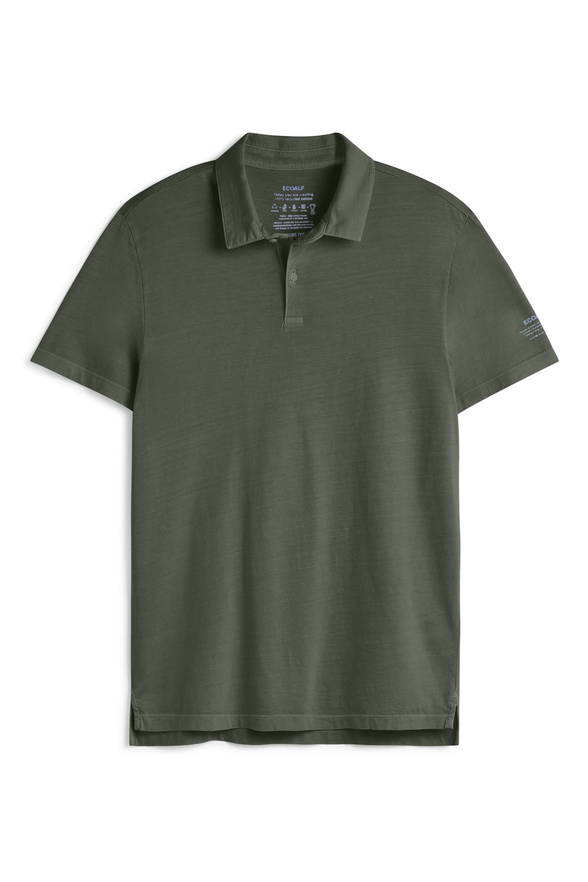ecoalf-polo-de-punto-theo-verde-oscuro-para-hombre-100-algod-n-reciclado-fit-reg image 5