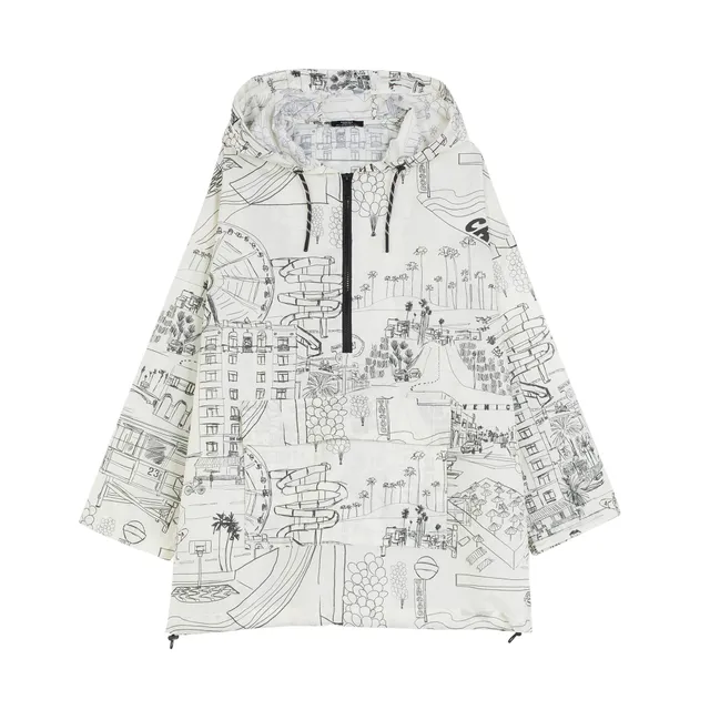 parfois-abrigo-estampado-con-capucha-mujer image 1