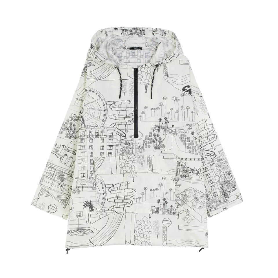 parfois-abrigo-estampado-con-capucha-mujer image 1