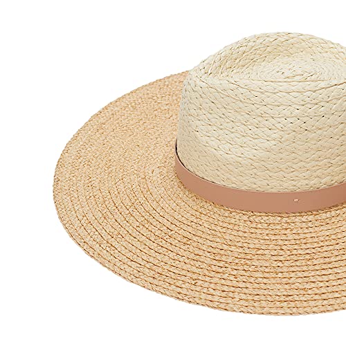 parfois-sombrero-textura-rafia-con-cinta-contraste-beige-mujer image 5