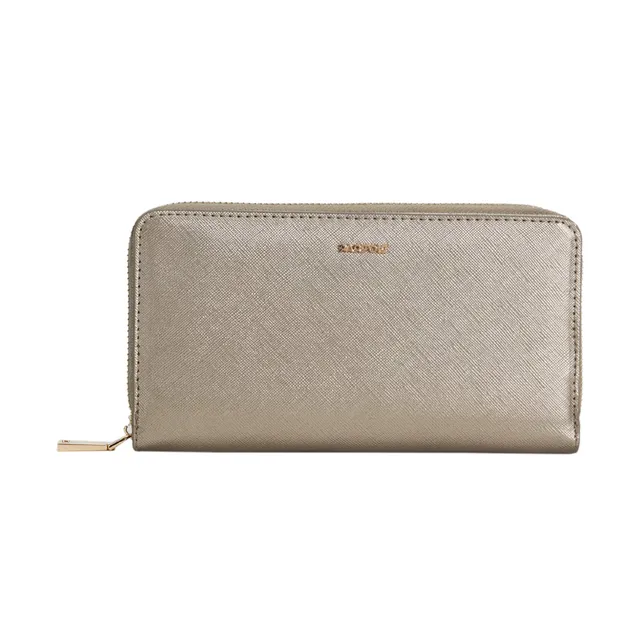 parfois-cartera-alargada-lisa-mujer-talla-l-plateado image 1