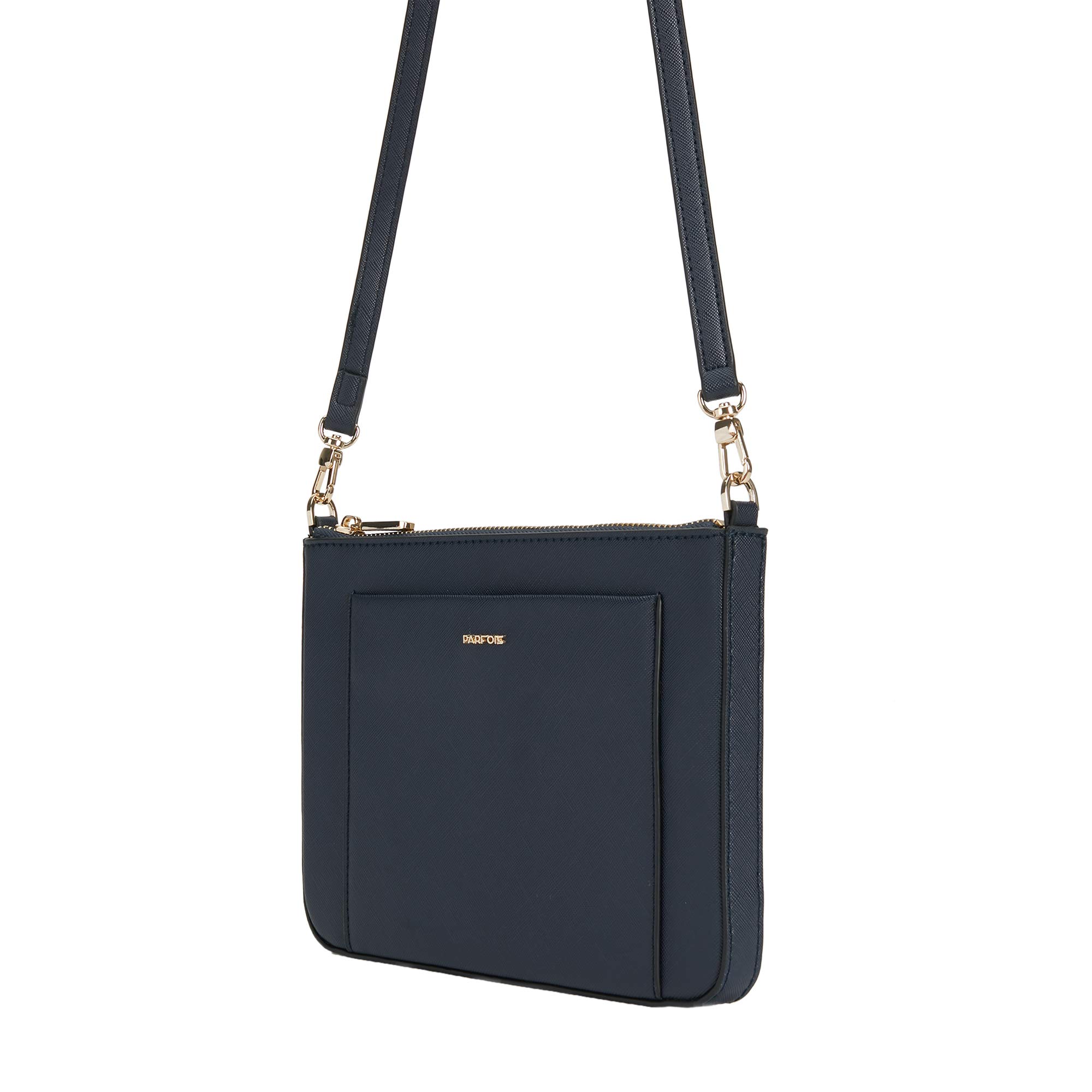 parfois-clutch-bandolera-lisa-talla-m-azul-marino-mujer image 3
