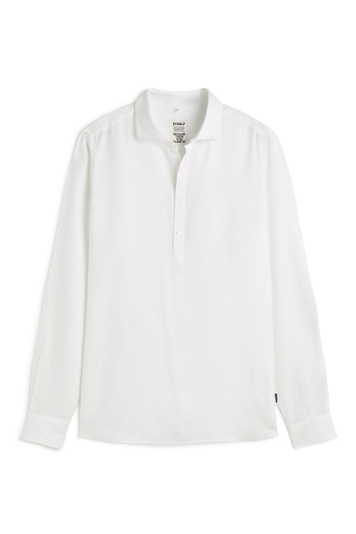 ecoalf-camisa-polino-blanca-de-lino-para-hombre-fit-regular image 6