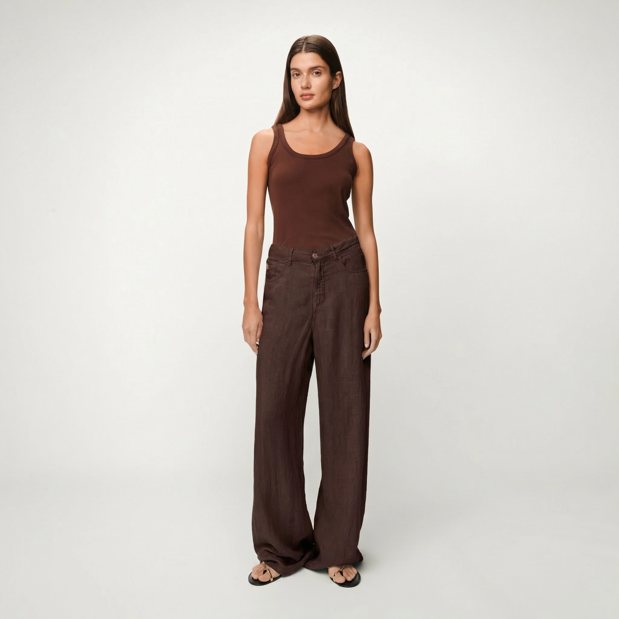 pantalones-lois-marlene-de-tiro-alto-y-pierna-ancha-100-lino-hechos-en-espa-a image 4