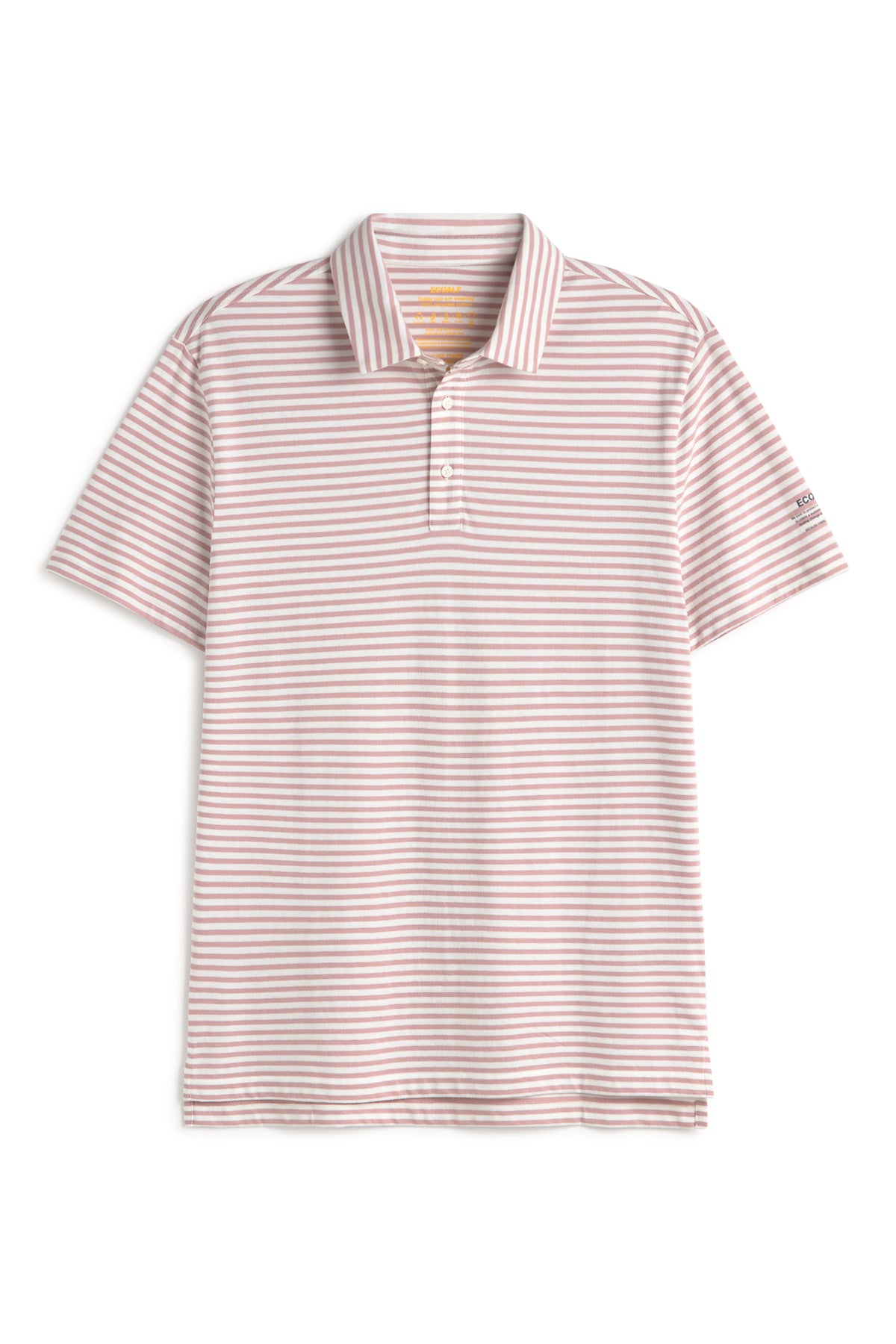 polo-ecoalf-logan-rayas-rosa-para-hombre-50-algod-n-reciclado-fit-regular image 5