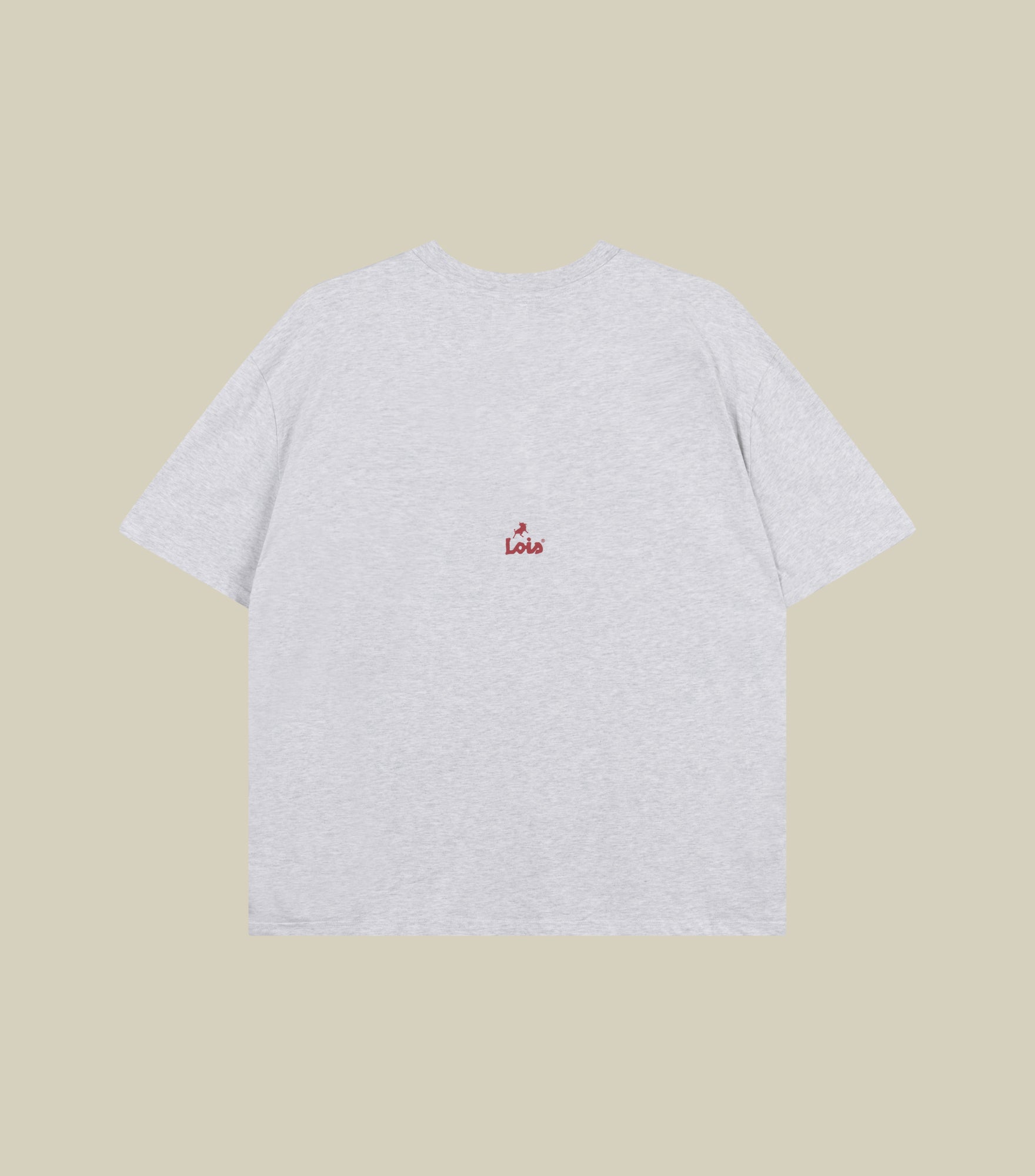 camiseta-lois-lio-tee-de-algod-n-100-color-gris-melange image 2