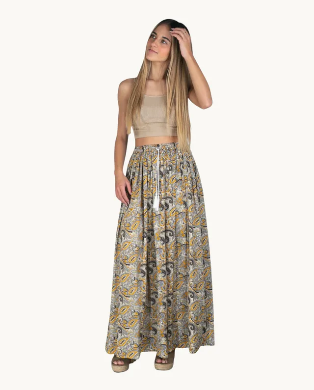 falda-larga-de-polycrepe-kbas-talla-nica image 1