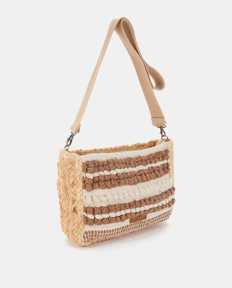 abbacino-bandolera-bordada-beige-de-algod-n-con-bordado-artesanal-a-rayas image 2