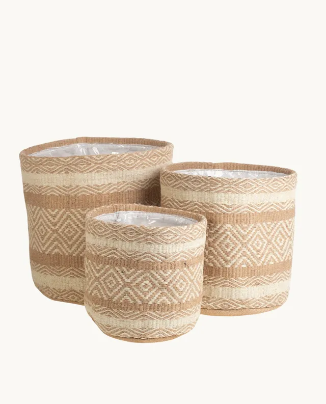 juego-de-tres-cestas-de-yute-kbas-trenzado-artesanal image 1