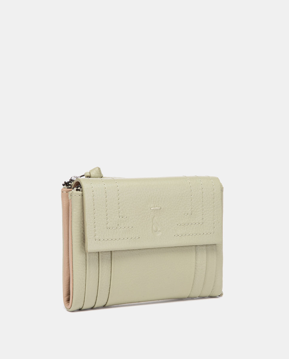 abbacino-cartera-peque-a-de-piel-plisada-verde image 4