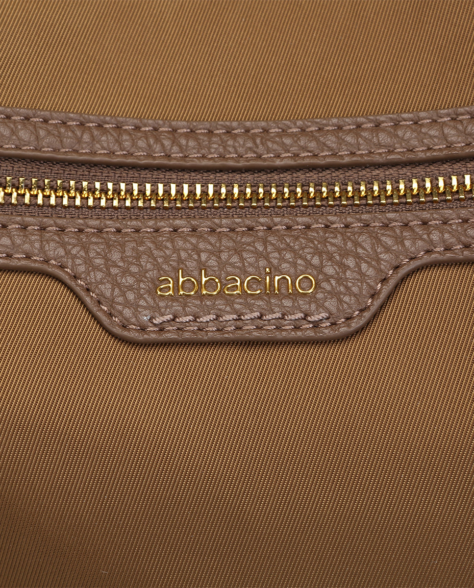 abbacino-mochila-mujer-tejido-reciclado-camel image 6