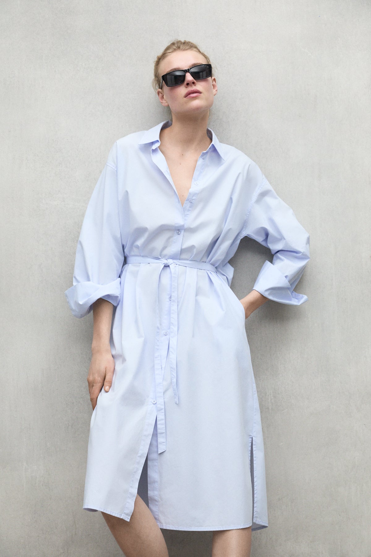 vestido-kaori-azul-claro-de-ecoalf image 1