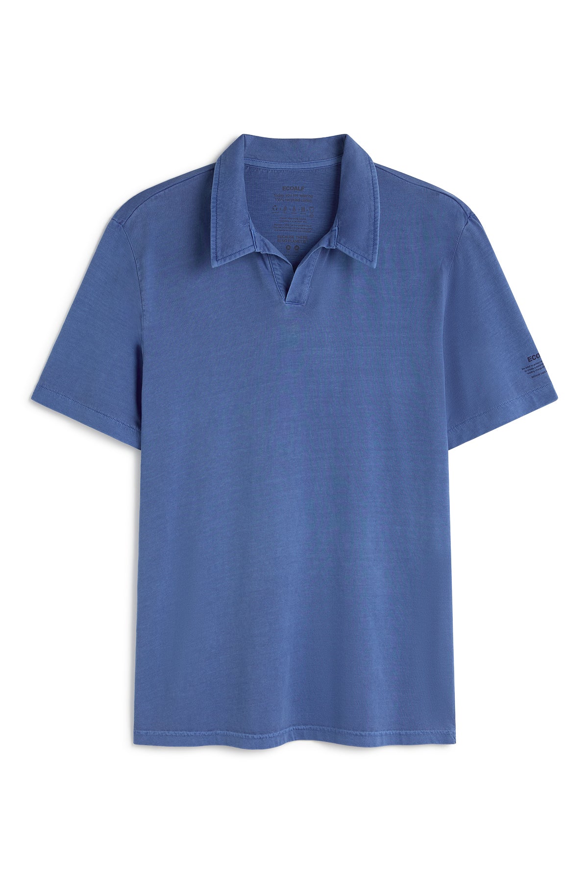 polo-ecoalf-enzo-azul-de-algod-n-reciclado-para-hombre image 5