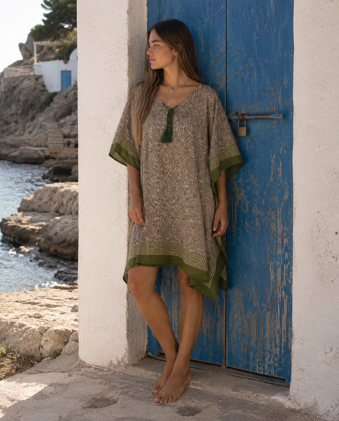 kurta-de-algod-n-kbas-talla-nica-vers-til-y-fresca image 1