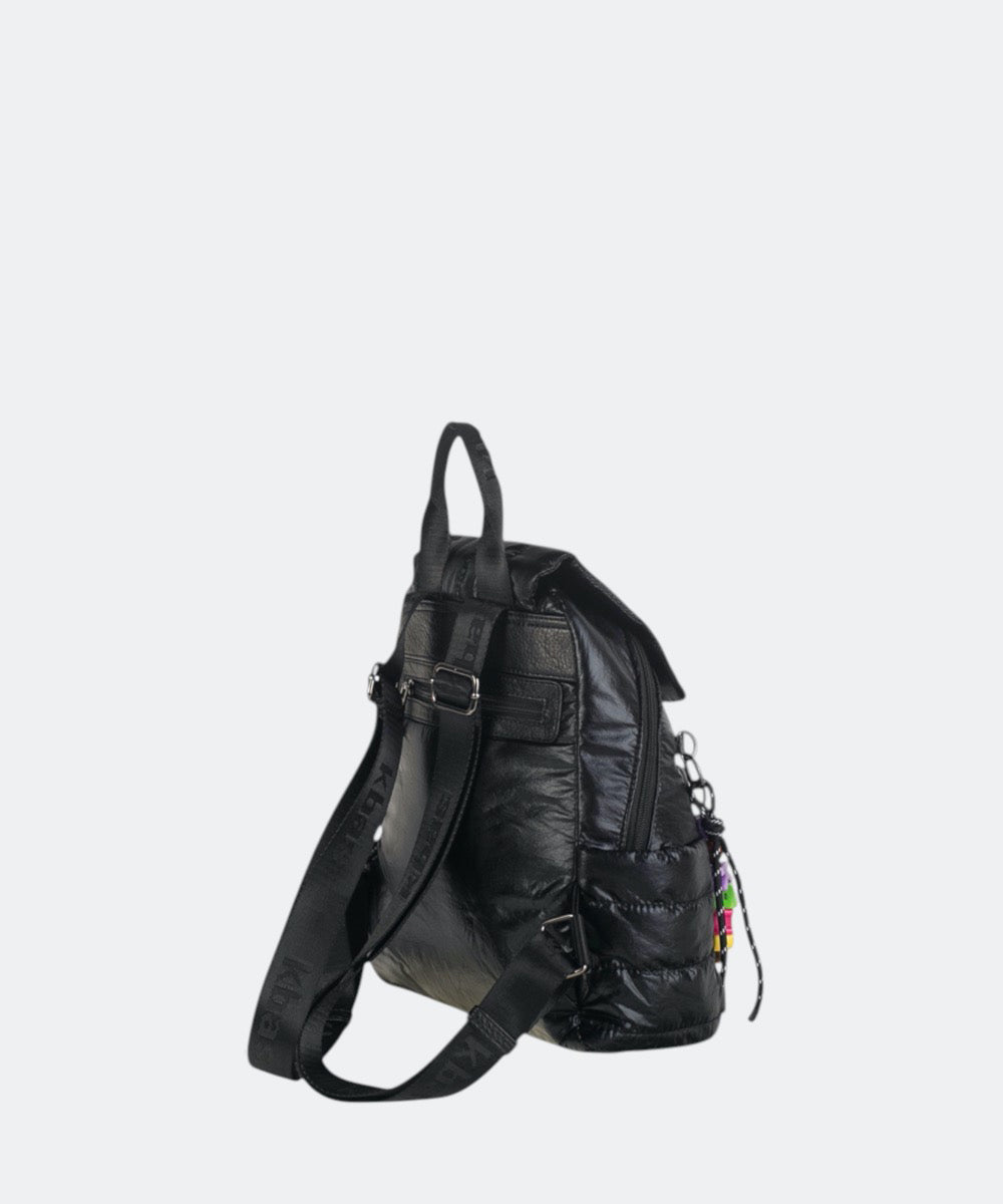 mochila-kbas-noja-de-nylon-negra-con-cremallera image 3