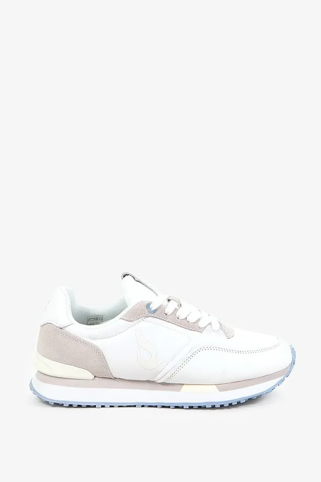 abbacino-sneaker-mujer-blanca-en-piel-y-textil image 1