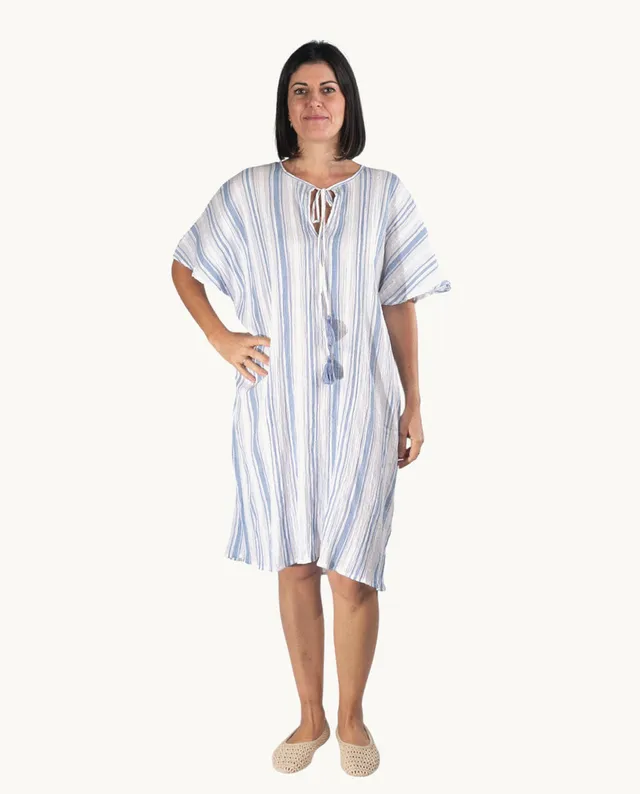 kurta-kbas-de-algod-n-talla-nica-color-azul image 1